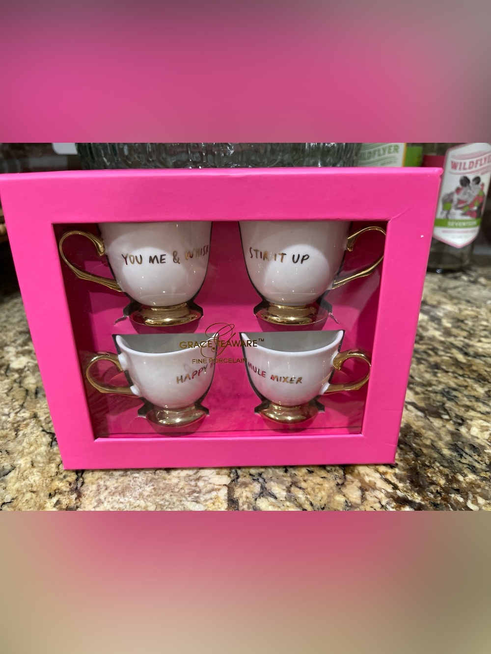 Grace Teaware porcelain espresso/demi cup set /  - Happy Hour - Brand NEW!